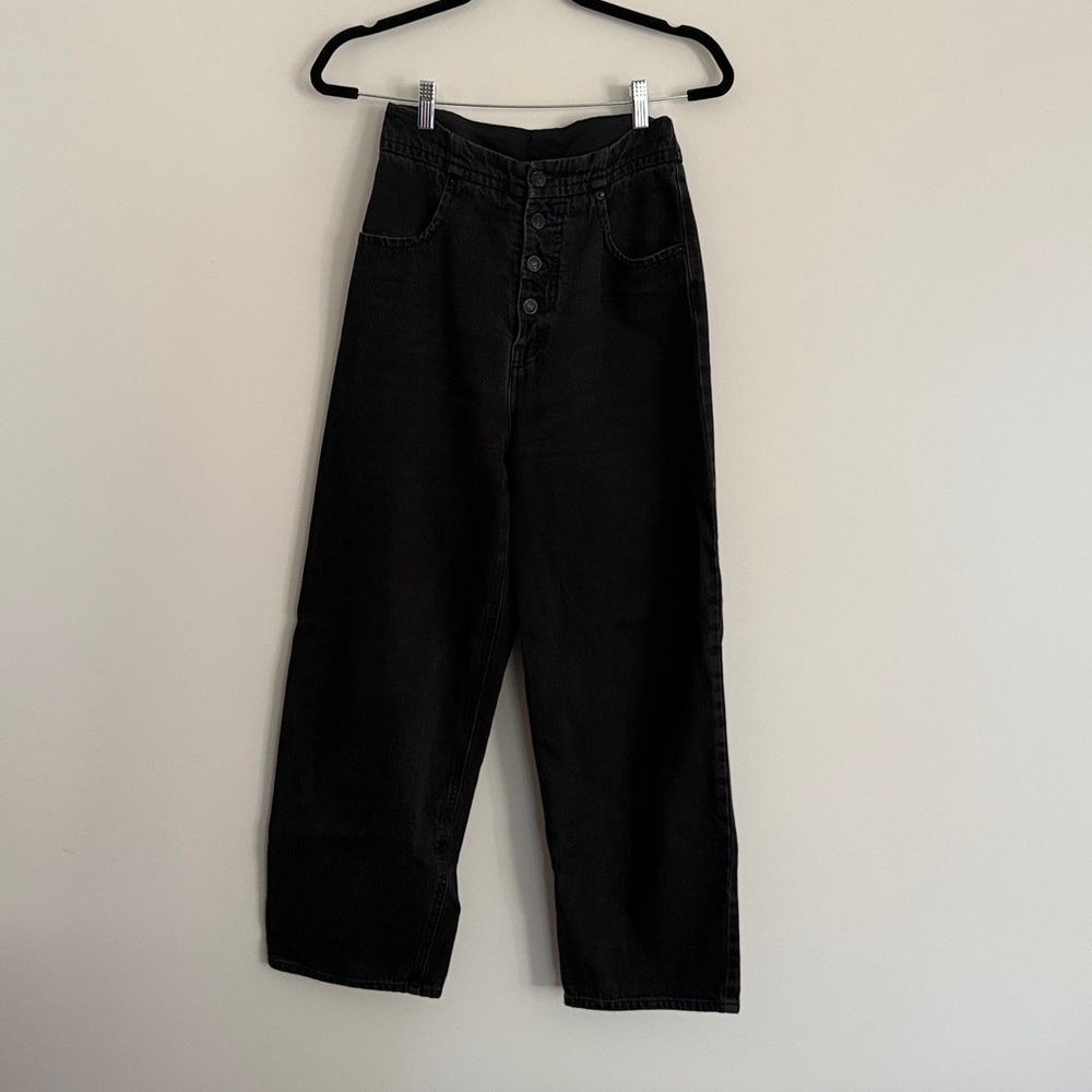 MM6 black jeans